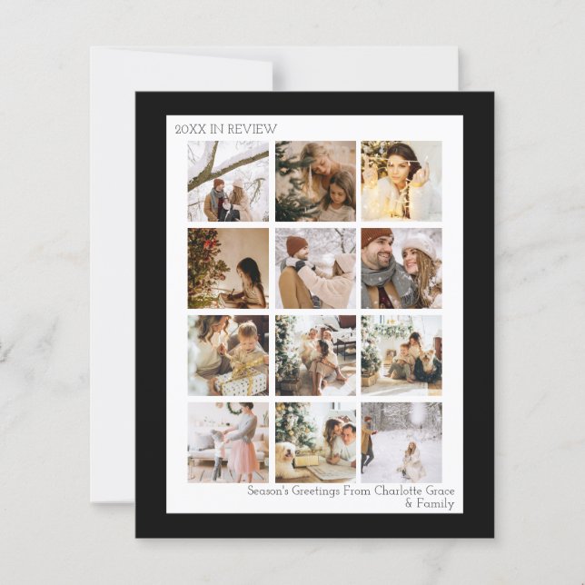 Budgetera Personlig - foto och textjulkort (Framsida)