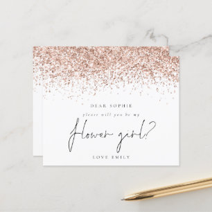 Budgetera Ro Guld Glitter-ansökan om blomma flicka