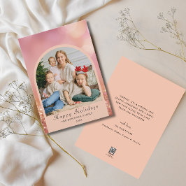 Budgetera Rosa Foto Modern julkort