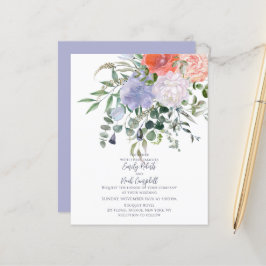 Budgetera  Rosa och Blommigt för blå vattenfärg i 