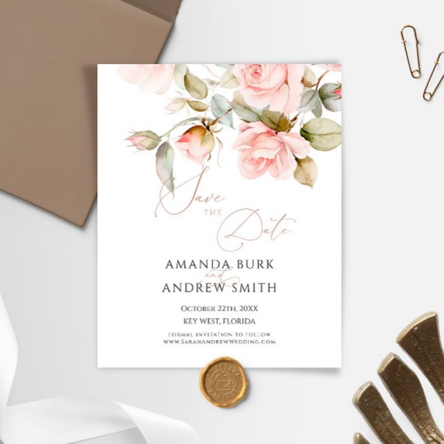 Budgetera Rosa och Grekland Spara datuminbjudan (Skapare uppladdad)