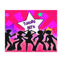 Budgetera Rosa totalt 80 Retro Party-inbjudningar