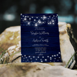 Budgetera Rustic Navy Wood Mason Burk SPARA DATUM