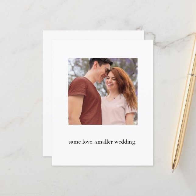 Budgetera samma Kärlek mindre Bröllop-fotoavskilja (Fram/Back In Situ)
