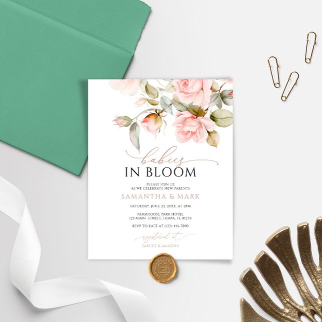 Budgetera Spädbarn i Bloom Rosa ros Twin Baby Show (Skapare uppladdad)