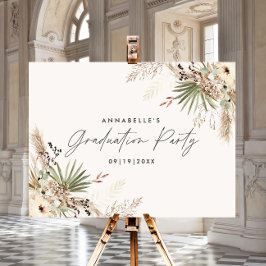 Budgetera studenten pampas botaniska moderna elega poster