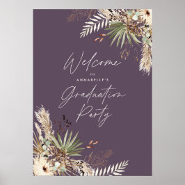 Budgetera studenten pampas lila modern elegant poster