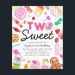 Budgetera TVÅ SWEET Candy Kids Candyland Birthday<br><div class="desc">Cute TWO SWEET Candy Land Kids Candyland Birthday Call</div>