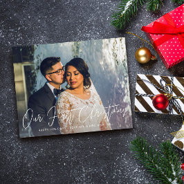 Budgetera vår första julfotopapper flygblad