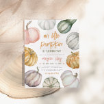 Budgetera vår lilla Pumpkin Cute Boho Födelsedagsf<br><div class="desc">Vår lilla pumpa inbjuden på en födelsedag - perfekt för en liten flicka som har oktober, fall eller Halloween-temed party. På framsidan av inbjudan finns en ram med olika färgad handmålade vattenfärgspumpor: orange, grönt, lila, rosa och till och med blått! Inuti ram finns det moderna penseltecken och snyggt-typografi för att...</div>
