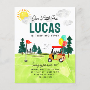 Budgetera våra lilla proffsproffs-barn på födelsed flygblad