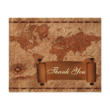 Budgetera Vintage Karta Bröllop tackkort