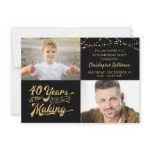 Budgeterad 40:e födelsedag 2 - inbjudan att skicka