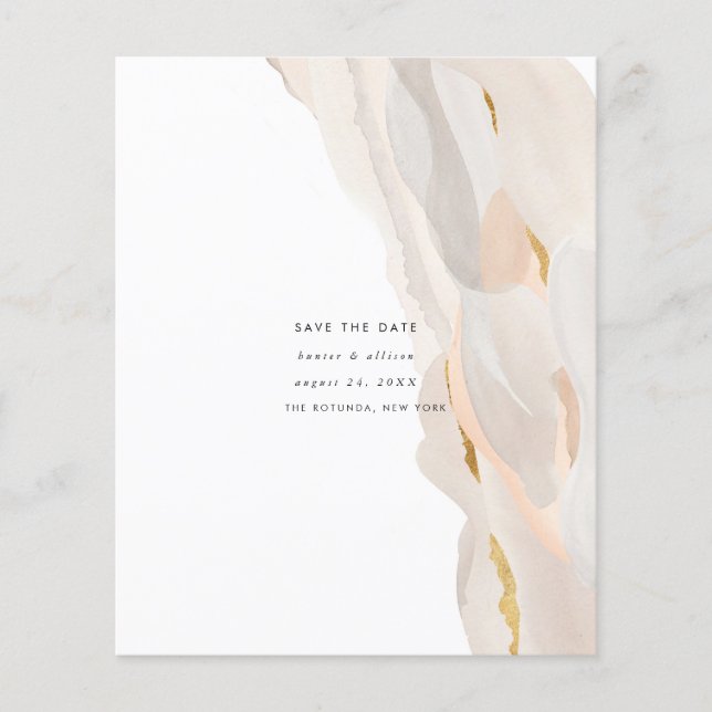 Budgeterad Abstrakt Spara datumutläsaren Flygblad (Framsidan)