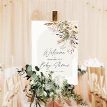 Budgeterad babyduschpampas gräs, moderna eleganter