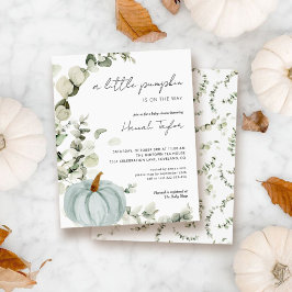 Budgeterad blåpumpad babystöldinbjudan