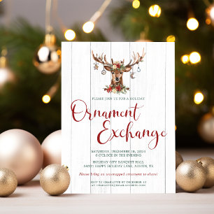 Budgeterad Blommigt Antlers julprydnadsbyte