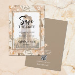 Budgeterad Blommigt QR-kodfoto Bröllop spara datum Flygblad<br><div class="desc">Små 4, 5-tums x 5, 6-tums pappra bröllop spara datum-flygblad har foto, elegant vattenfärgsblommor och löv och dina uppgifter i chicens text. En QR-kod finns på baksidan för webbplatsen bröllop. Tryckt på halvblank kartong med ett värde av 80 lb i 3 storlekar. **INGEN ENVELOPES INGÅR - köp 5 x 7...</div>