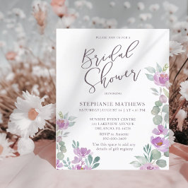 Budgeterad Blommigt Rosa Eucalyptus Möhippa Inbjud
