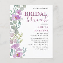 Budgeterad Blommigt Rosa Eucalyptus Möhippa Inbjud