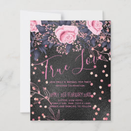 Budgeterad Bröllop Metallisk Se Rosegold Rosa Blom