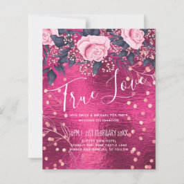 Budgeterad Bröllop Metallisk Se Rosegold Rosa Blom