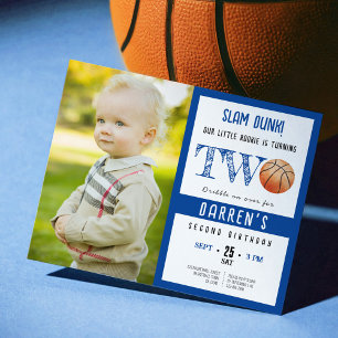 Budgeterad Cute Basketball Photo Boy 2:a födelseda
