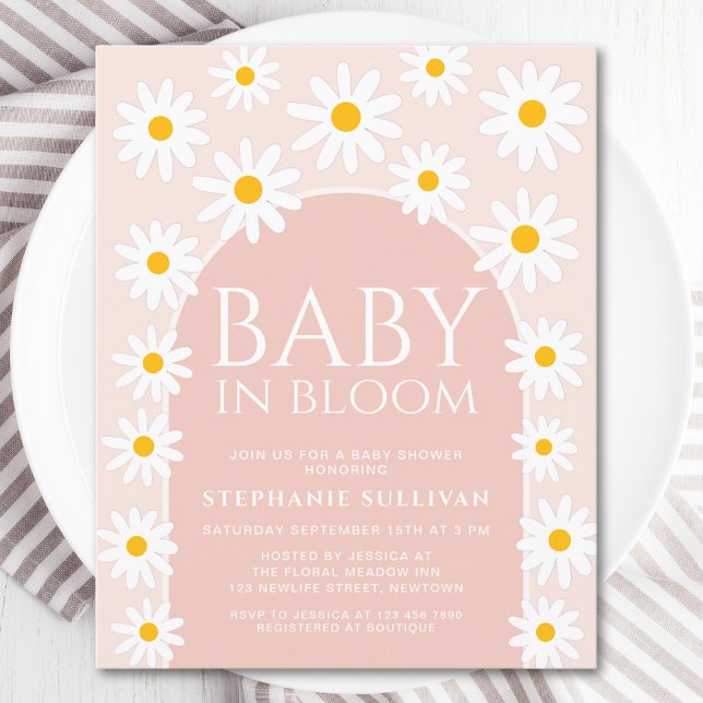 Budgeterad Daisy Baby i BLOMSMULLBORDSINBJUDANDET (Skapare uppladdad)