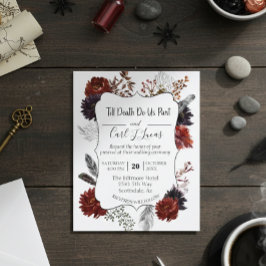 Budgeterad Elegant Halloween Blommigt Boho Burgund