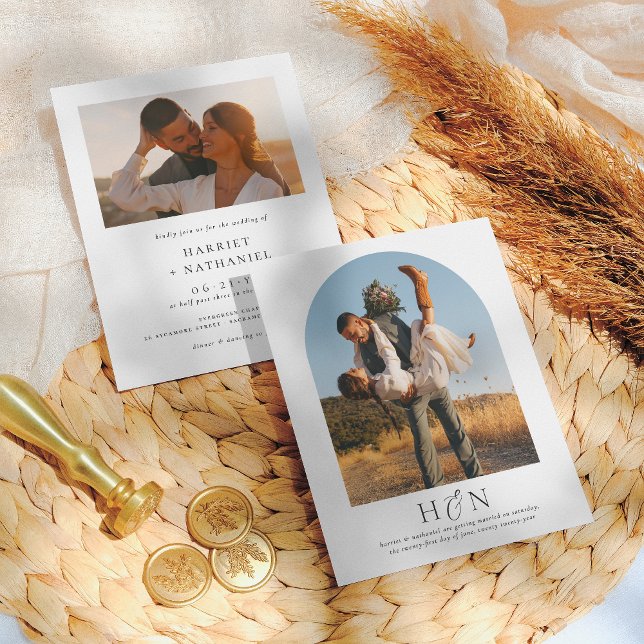 Budgeterad Elegant Romantic Minimalist 2 Photo Brö (Skapare uppladdad)