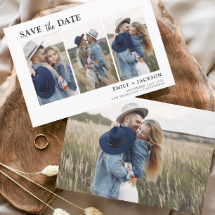 Budgeterad Elegant Spara datum 4 foto Flygblad