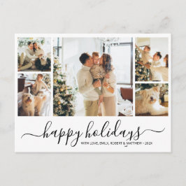 Budgeterad Elegant - vykort för Helgdag av fotojul