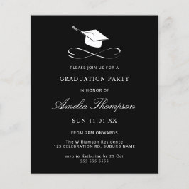 Budgeterad enkel Elegant, svart och vitt Studenten