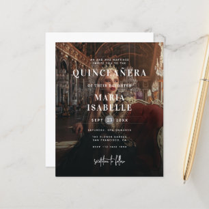Budgeterad enkel modern fotobakgrund Quinceañera