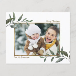Budgeterad Eucalyptus Gold Foil-julfoto
