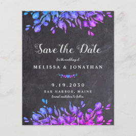 Budgeterad eukalyptus botaniska Rustic Save Date C