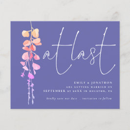 Budgeterad eukalyptus periwinkle at last Save Date