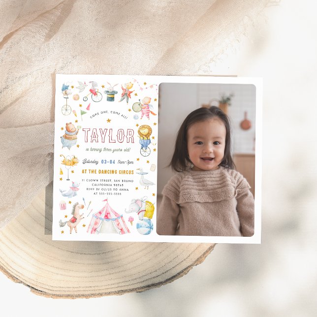 Budgeterad Födelsedagsfest för cirkus-karnival för (Skapare uppladdad)