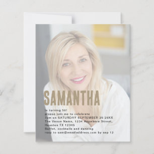 Budgeterad fotobakgrund 50:e Födelsedagsfesten