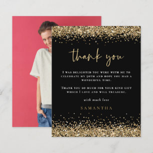 Budgeterad fotofoto Guld Glitter 50 svarta Tack
