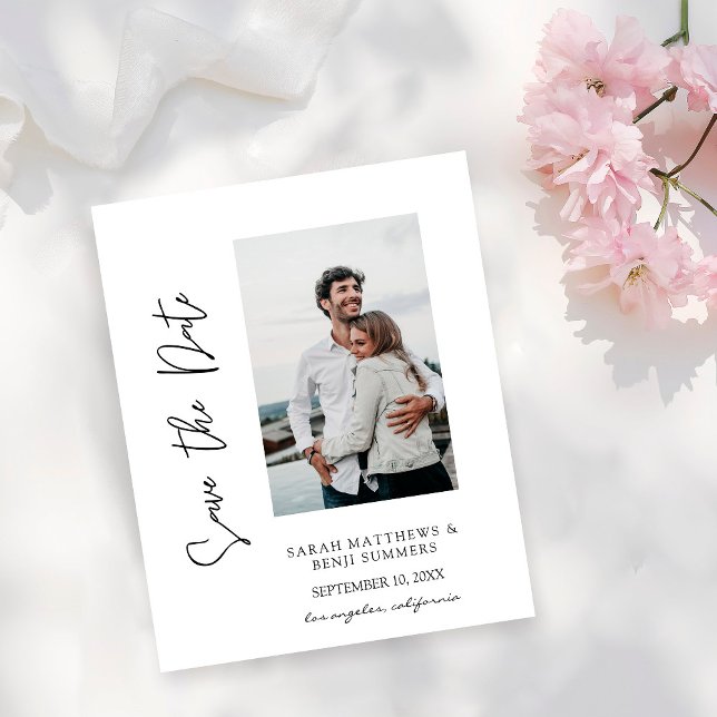 Budgeterad fotohandtypografi Spara datum W Flyer (Skapare uppladdad)