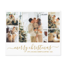 Budgeterad fotokollage - Helgdag Flyer till jul