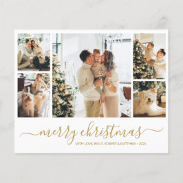 Budgeterad fotokollage - Helgdag Flyer till jul