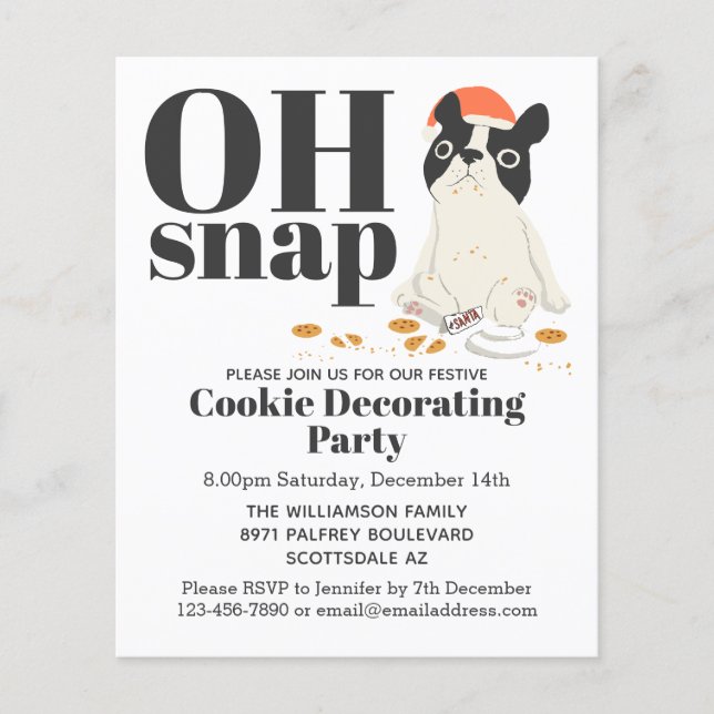 Budgeterad futtig Puppy Cookie-dekorering av Party (Framsida)
