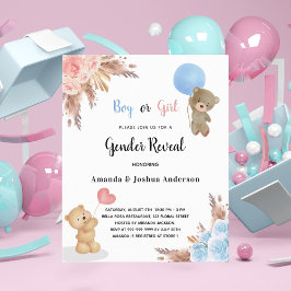 Budgeterad gender visar pampas-nalle par