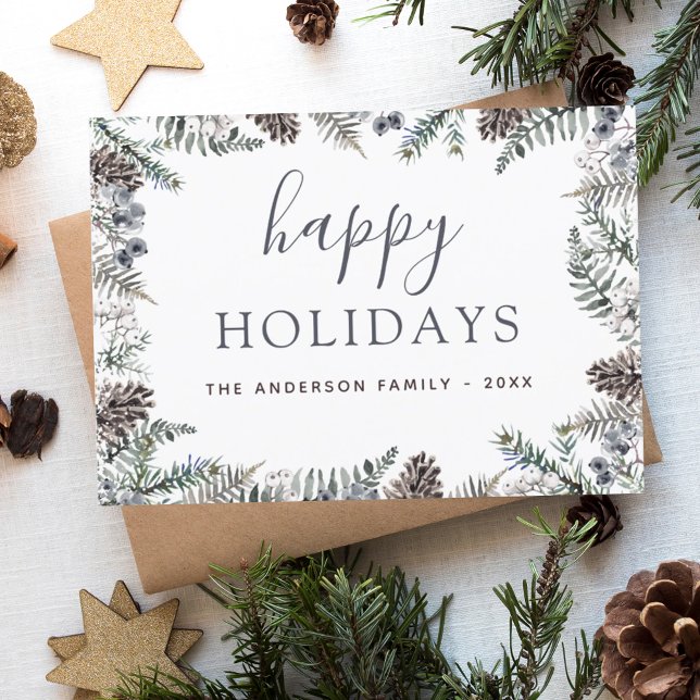 Budgeterad Glad helg, julblått Flygblad (Skapare uppladdad)