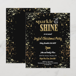 Budgeterad Gnistra Shine Guld Black jul Party