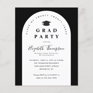 Budgeterad GRAD PARTY Arch Student Cap Studenten