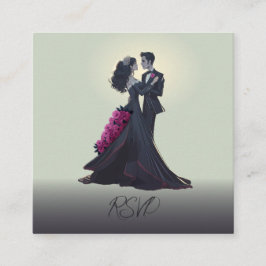 Budgeterad grön gotisk Älskare traditionell OSA Tilläggskort