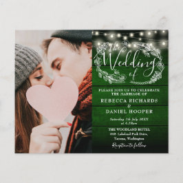 Budgeterad Grönt - Rustic String Photo Wedding-inb